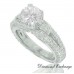 3.85 CT Women's Round Cut Diamond Engagement Ring